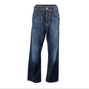 Mavi Mens Matt Mid Ruse Boot Cut Blue Jeans A4